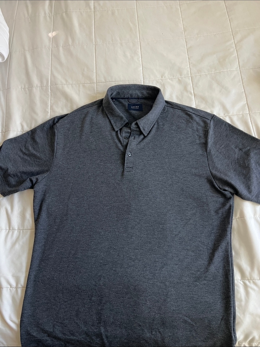 Jachs charcoal heather short-sleeve polo